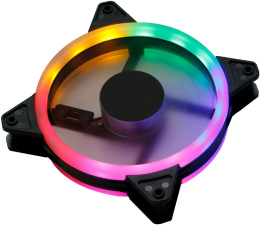Вентилятор Оклик OG-CF120RGB3-BK RGB 120х120x25 черный 3-pin 4-pin Molex упак.:1шт Ret