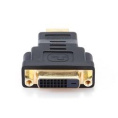 Gembird Переходник HDMI-DVI , 19M/25F, золотые разъемы, пакет A-HDMI-DVI-3