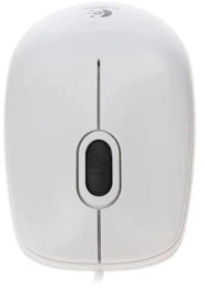 Мышь проводная Logitech B100, оптическая, USB, 1000dpi, белый [910-003360]