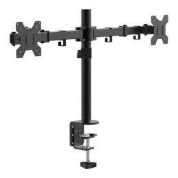 Кронштейн для монитора Filum FL-DM001DB двойной, VESA: 75x75/100x100, для диагонали 10"-32", два типа крепления, макс. нагрузка 10кг, черный 1094479
