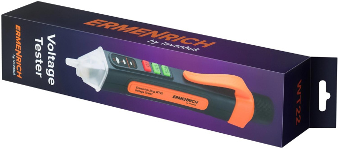 Детектор напряжения Ermenrich Zing WT22 черный/оранжевый