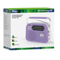 RITMIX RPR-045 LAVENDER {Радиоприёмник портатив. 3хдиапазонный FM/AM/SW, Bluetooth v.5.3, воспроизв. с USB и с карт памяти micro SD до 32Gb }