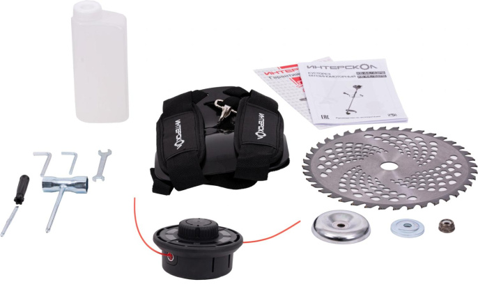 Триммер бензиновый Интерскол КБ-44/43РВ 1.9л.с. неразбор.штан. реж.эл.:леска/нож (898.0.0.70)