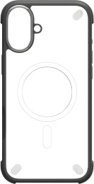 Чехол для смартфона Momax CaseForm Air для iPhone 16 Plus Черный MUAP24LD совместимость с MagSafe, противоударный защита от падения с высоты 3м , покрытие с защитой от УФ-излучения, материал: поликарбонат, алюминий
