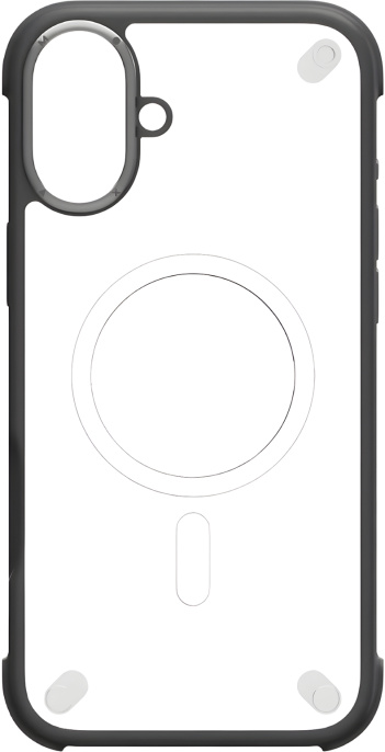 Чехол для смартфона Momax CaseForm Air для iPhone 16 Plus Черный MUAP24LD совместимость с MagSafe, противоударный защита от падения с высоты 3м , покрытие с защитой от УФ-излучения, материал: поликарбонат, алюминий