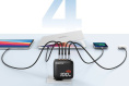 Зарядное устройство CABLETIME G100B (CT-GAN100-PB) GaN PD3.0 3C1A 100 Вт, черный