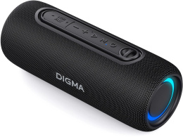Колонка портативная Digma D-PS1524, 20Вт, черный [ps1524b]