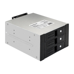 Корзина для HDD ExeGate HS335-02 (универсальная, на 3*3,5"/2.5" SATA HDD, занимает 2*5,25" отсека, RTL) EX291656RUS