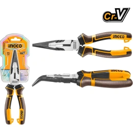 Тонкогубцы INGCO изогнутые 160мм SUPER INDUSTRIAL HHBNP28160