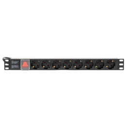 БАСТИОН Rapan-PDU8S-S Блок розеток с выключателем, 220 В, 16 А, 8 розеток Schuko 752