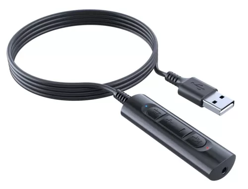 Адаптер-переходник Accutone AU8250 USB-3,5 мм для телефонных гарнитур