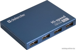 Разветвитель USB Defender Septima Slim, USB2.0, 1in - 7out, БП 83505