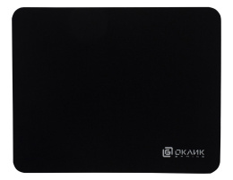 Коврик для мыши Oklick OK-F0251 S черный, нейлоновая ткань, 250х200х3мм