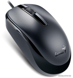 Genius Мышь DX-120 Black { оптическая, 1000 dpi, 3 кнопки+колесо прокрутки, провод 1,5 м, USB} [31010105100/31010010400]