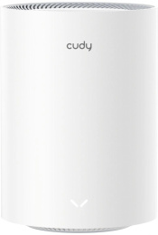 Бесшовный Mesh роутер Cudy M3600 M3600 2-PACK BE3600 10/100/1000BASE-T белый упак.:2шт (M3600(2-PACK))