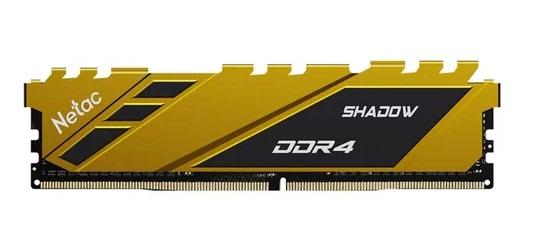 Оперативная память NETAC Shadow NTSDD4P26SP-08Y DDR4 - 1x 8ГБ 2666МГц, DIMM, Yellow, Ret