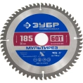 Диск пильный по алюминию Мультирез 185x30 мм; 60T Зубр 36907-185-30-60_z01