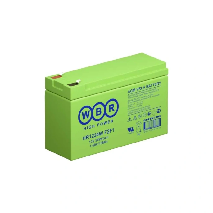 Аккумулятор для ИБП WBR HR1224W F2 12В 6,6 Ач УТ-00000255