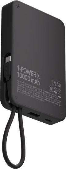 Внешний аккумулятор Momax IP152 1-Power X 10000mAh Черный IP152D 20 Вт PD и быстрая зарядка Qualcomm Quick Charge 3.0, зарядка 3 устройств одновременно, 1 порт