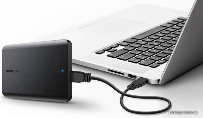 Жесткий диск Toshiba USB3.0 1TB HDTB510EK3AA Canvio Basics 2.5" черный