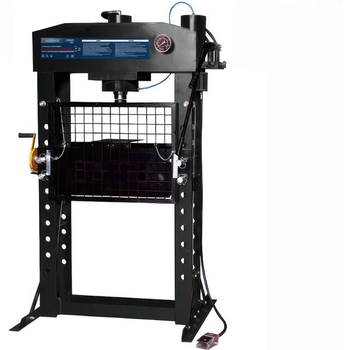 Гидравлический напольный пресс с манометром Forsage 75т, F-75021 BIG/дерев/ 15467 (15467 F-75021)