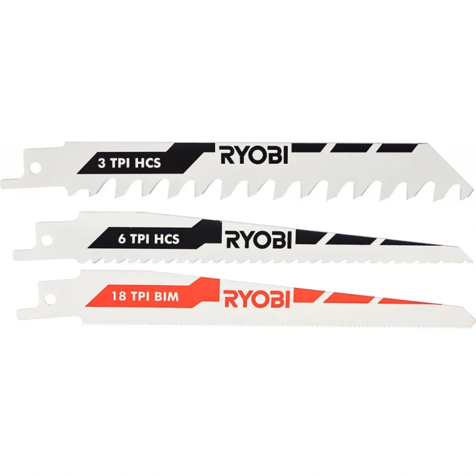 Набор полотен для сабельной пилы 3 шт Ryobi 5132002813