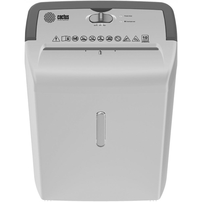 Уничтожитель бумаг Cactus CS-SH-C5,  P-4,  5x18 мм, 10 лист. одновременно, 21л