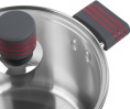 Кастрюля 3.4л Rondell Stripes RDS-1280, нержавеющая сталь, с крышкой