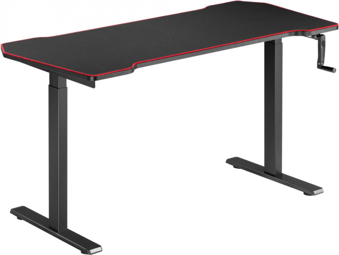 Стол компьютерный Cactus CS-MDL-BK, МДФ, черный