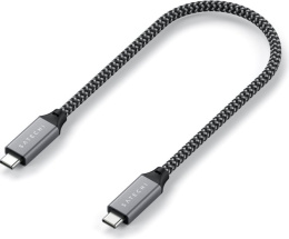 Кабель Satechi USB4 C to C длина 25 см. Цвет: серый космос (ST-U4C25M)