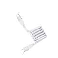 Кабель Momax Mag.Link DC35W USB-C-USB-C 100W 1м Белый магнитный, USB 2.0, PD 3.0, материал: нейлон, алюминий