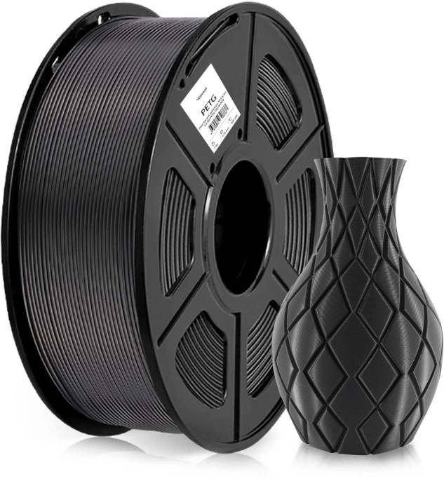 Пластик Cactus CS-3D-PETG-1KG-BLACK PETG/ 1.75мм/ 1кг/ 316м/ черный