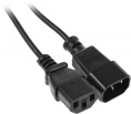 Кабель-удлинитель Ningbo AN23-1008 IEC C13 IEC C14 1.8м черный