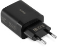 Сетевое зарядное устройство Buro BUWE1,  2xUSB-A,  10.5Вт, 2.1A, черный [buwe10s200bk]