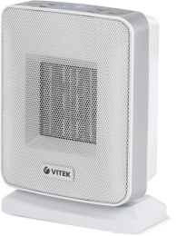 Тепловентилятор керамический Vitek VT-2052, 1500Вт, с термостатом, 2 режима, серый