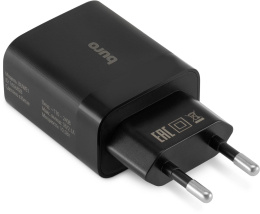 Сетевое зарядное устройство Buro BUWE1,  2xUSB-A,  10.5Вт, 2.1A, черный [buwe10s200bk]