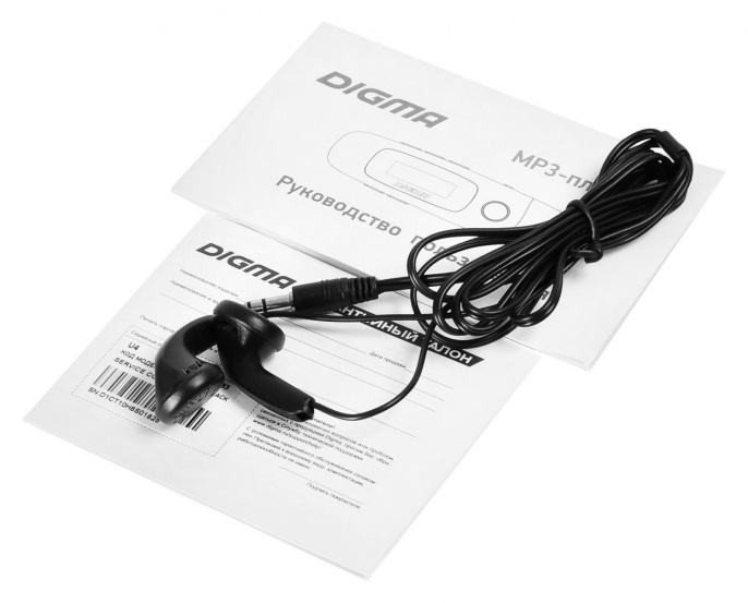 MP3 плеер Digma U4 flash,  8ГБ,  черный