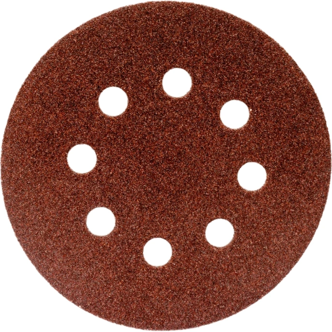 Круг шлифовальный на липучке по дереву/металлу 10 шт. (125 мм; P60; 8 отверстий) Gigant G-1017