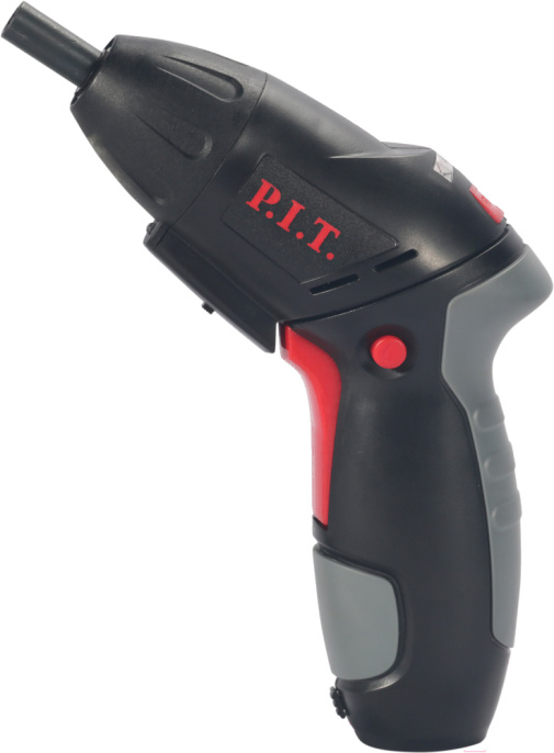 Электроотвертка P.I.T. PD03P3.6-006 аккумуляторная, 3,6 В, 3.5 Нм, 1.3 Ач, биты 15шт, поворотная рукоятка, USB ЗУ, фонарик, кейс