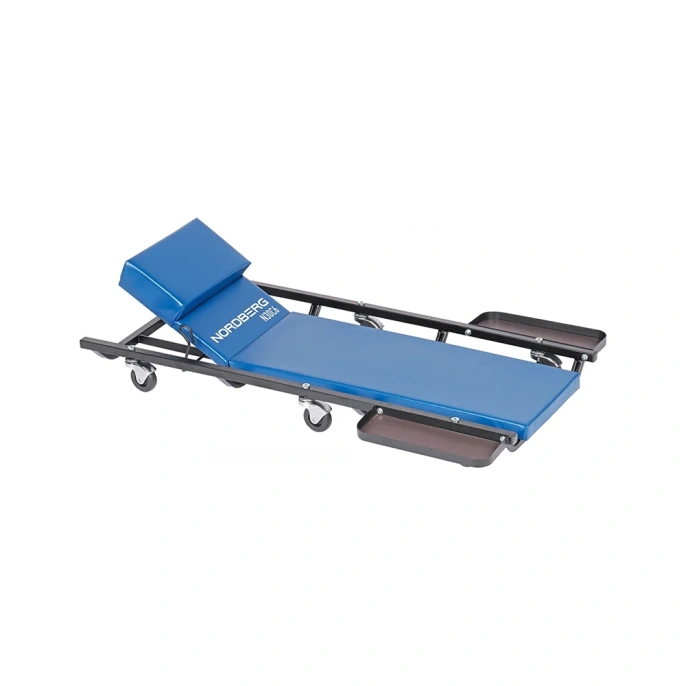 Лежак подкатной с подъемным подголовником и магнитными лотками NORDBERG N30C6