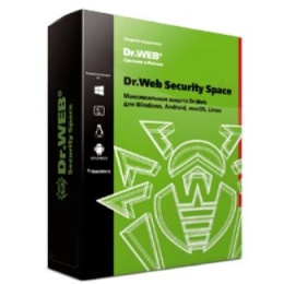BHW-B-12M-2-A3 A2 Dr. Web Security Space, картонная упаковка, на 12 месяцев, на 2 ПК 350931, 352409