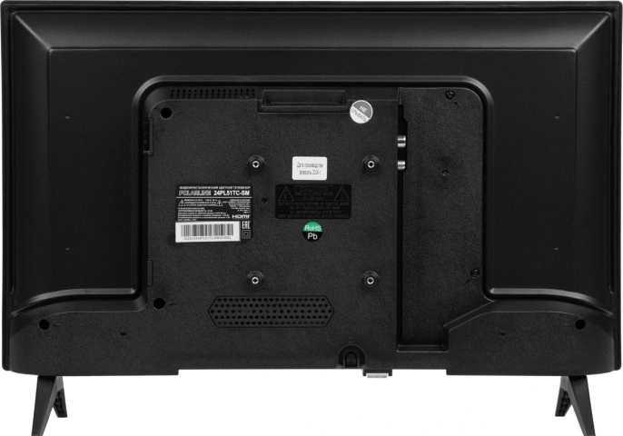 24" Телевизор POLARLINE 24PL51TC-SM HD, СМАРТ ТВ, Android, черный