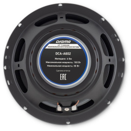 Колонки автомобильные DIGMA DCA-A602, 16.5 см 6 1/2 дюйм. , комплект 2 шт.