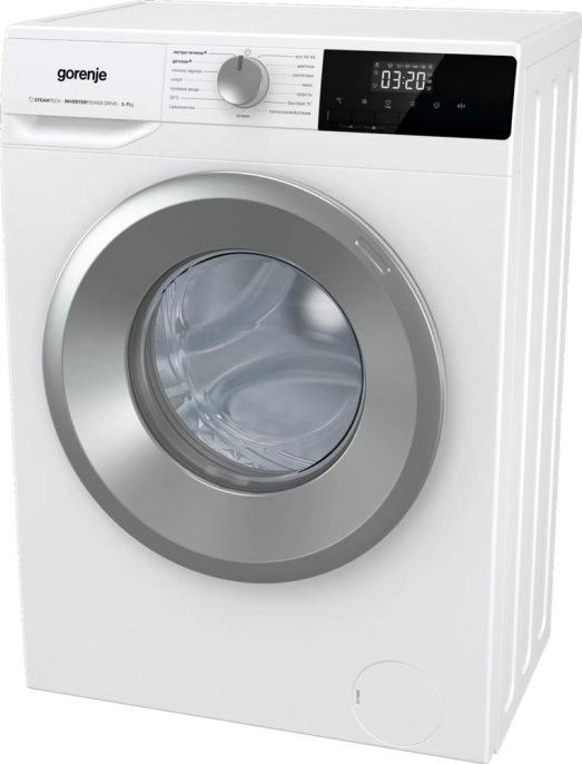 Стиральная машина Gorenje W2NHPI72SCS, с фронтальной загрузкой, 7кг, 1200об/мин, с паром, инверторная