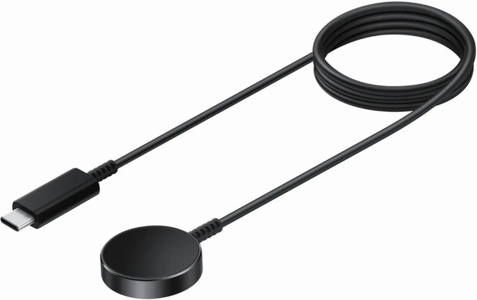 Беспроводное зарядное устройство Samsung EP-OR900BBEGWW Черный (для умных часов и/или браслетов, 5 Вт, 2 A, кабель USB Type-C, длина шнура: 0.8 м, материал: пластик)