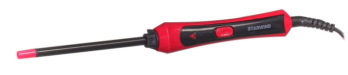 Щипцы для завивки StarWind SHE6610,  розовый и черный
