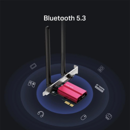 Mercusys MA86XE Адаптер PCI Express с поддержкой Wi-Fi AXE5400 и Bluetooth 5.2