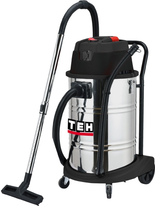 Пылесос TEH TV60L (для сухой и влажной уборки, с розеткой для подключения электроинструмента, мощность: 1.4 кВт, бак: 30 л, всасывающий шланг: 2.5 м, кабель 5 м)