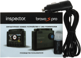 Видеорегистратор с радар-детектором Inspector BRAVO S PRO черный 2Mpix 1080x1920 1080p 140гр. GPS iCatch SPCA6350M