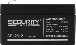 Аккумуляторная батарея 12V/1.2Ah Security Force, SF 12012 97/43/52(58), 3-5лет, F1  